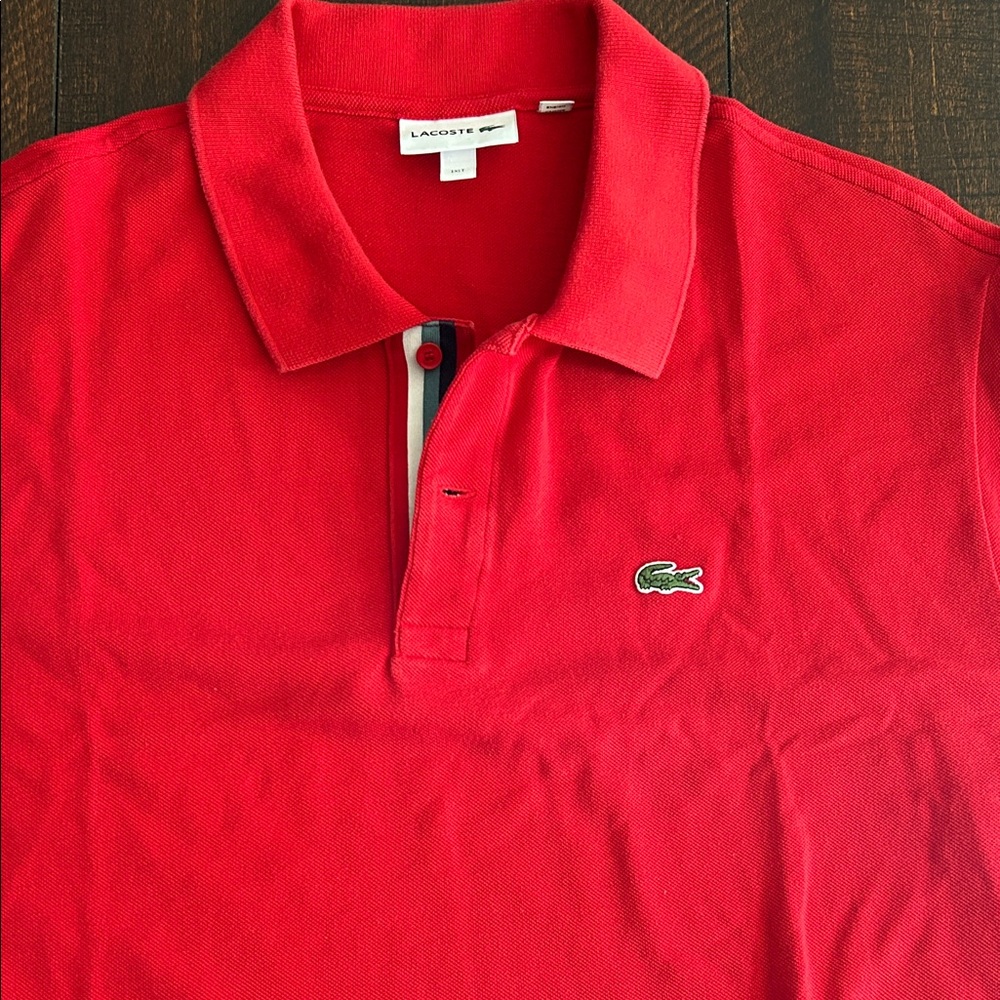 Lacoste Men's Vibrant Red Polo Shirt